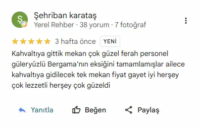 Google Yorum 1